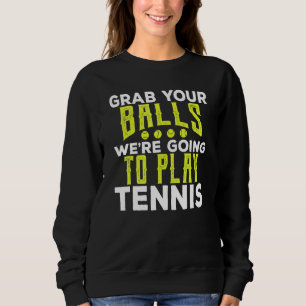 Pak je ballen tennis racket sport verjaardag frie trui