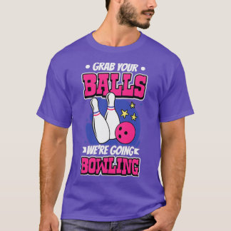 Pak je buik, we gaan naar Bowling. T-shirt
