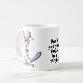 Pak je knol niet in een hoek. mok (Voorkant links)