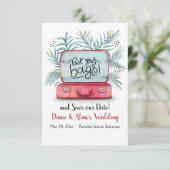 Pak Je Koffers Bewaar Deze Datum Aankondiging (Staand voorkant)