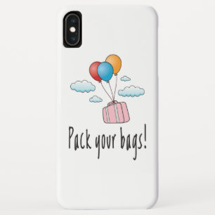 Pak je tassen en laat ons op vakantie gaan iPhone XS max hoesje