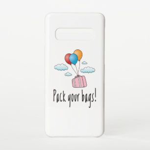 Pak je tassen en laat ons op vakantie gaan samsung galaxy s10 hoesje