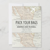 Pak je tassen Mexico bruiloft Save The Date (Voorkant)