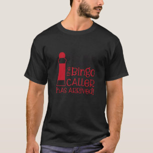 Pak je vingers de Bingo-bezoeker die Gam heeft aan T-shirt