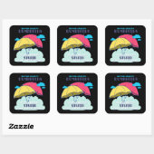 Pak mijn paraplu maar, het is  dom vierkante sticker (Vel)