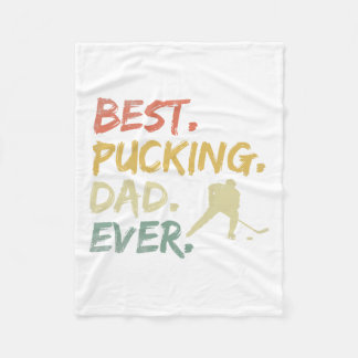 Pak papa ooit Hockey Grappige Hockey Vaders Dag Fleece Deken