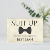 Pak up Be My Best Man Marbled Ivory Kaart (Staand voorkant)