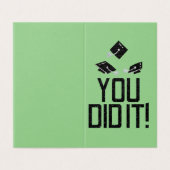 Pak van 25 je hebt het gedaan! Kaarten van glitter (Buitenkant ongevouwen)