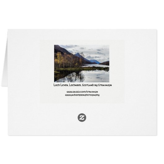 Pak van het Landschap Glencoe en Loch Leven Schotl (Achterkant Horizontaal)