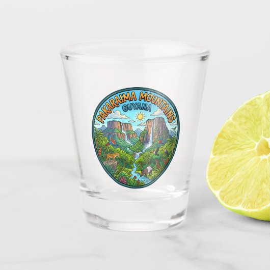 Pakaraima-gebergte Guyana Shot Glas (Voorkant)