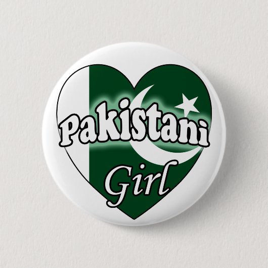 Pakistaans meisje ronde button 5,7 cm (Voorkant)