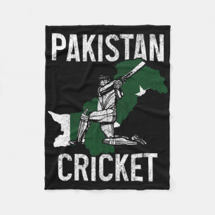 Pakistaanse Cricketspeler Pakistaanse Vlag Trots R Fleece Deken