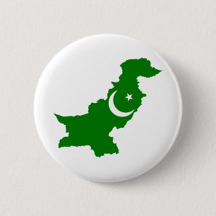 Pakistaanse kaart ronde button 5,7 cm