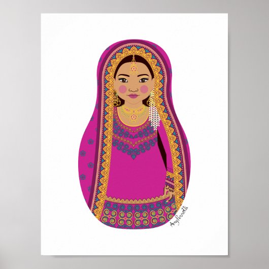 Pakistaanse Matryoshka Poster (Voorkant)