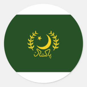 Pakistaanse President Ronde Sticker