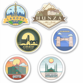 Pakistaanse steden sticker