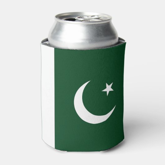 Pakistaanse vlag blikjeskoeler (Blikje Voorkant)