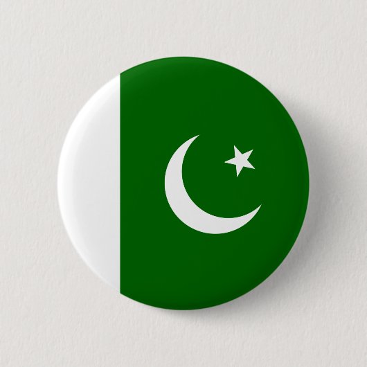 Pakistaanse vlag-Button Ronde Button 5,7 Cm (Voorkant)