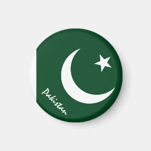 Pakistaanse vlag en Azië - sport- en sportfans Magneet