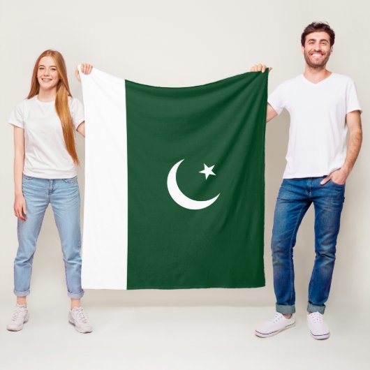 Pakistaanse vlag fleece deken (In situ)