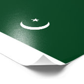 Pakistaanse vlag foto afdruk (Hoek)