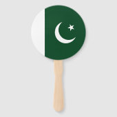 Pakistaanse vlag handwaaier (Achterkant)