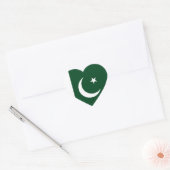 Pakistaanse vlag hart sticker (Envelop)