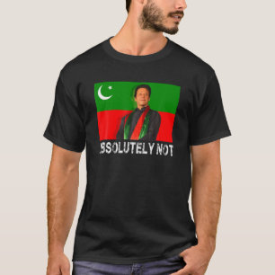 Pakistaanse vlag Imran Khan absoluut geen PTI-onde T-shirt