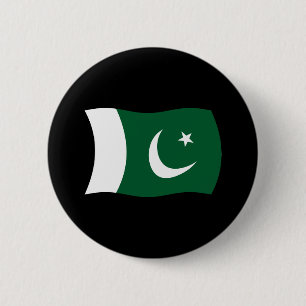 Pakistaanse Vlag Knop Ronde Button 5,7 Cm
