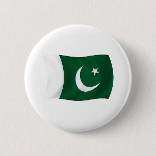 Pakistaanse Vlag Knop Ronde Button 5,7 Cm
