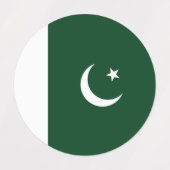 Pakistaanse vlag labels (Design 1)