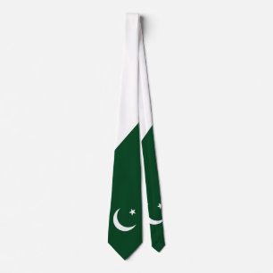 Pakistaanse vlag Onafhankelijkheidsdag Mannen Stro Stropdas