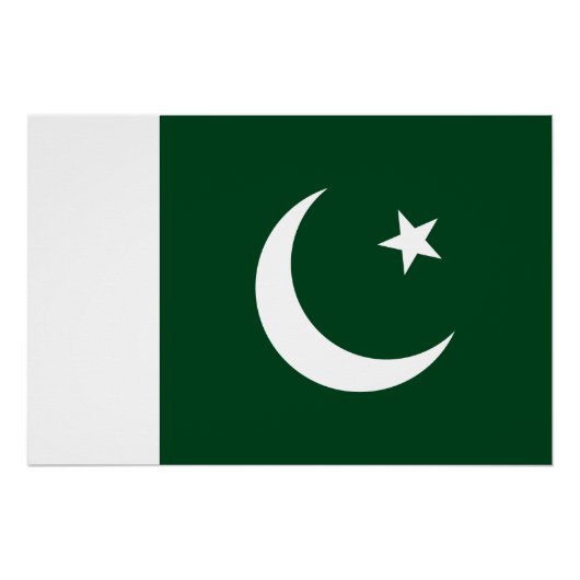 Pakistaanse vlag perfect poster (Voorkant)