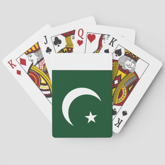 Pakistaanse vlag pokerkaarten (Achterkant)