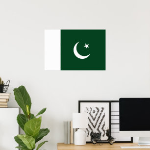 Pakistaanse vlag poster
