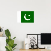Pakistaanse vlag poster (Thuiskantoor)