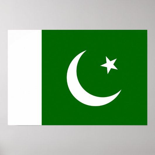 Pakistaanse vlag poster (Voorkant)