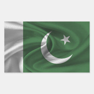 Pakistaanse vlag rechthoekige sticker