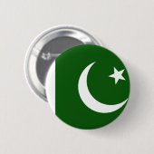 Pakistaanse vlag ronde button 5,7 cm (Voorkant /achterkant)