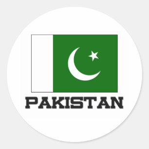 Pakistaanse vlag ronde sticker