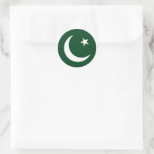 Pakistaanse vlag ronde sticker (Tas)