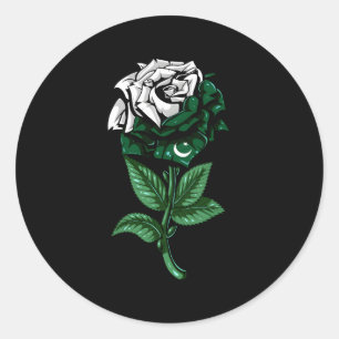 Pakistaanse vlag ronde sticker