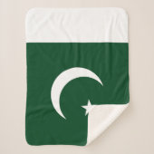 Pakistaanse vlag sherpa deken (Voorkant)