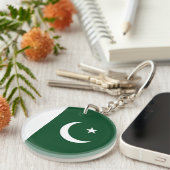Pakistaanse vlag sleutelhanger (Voorkant Rechts)