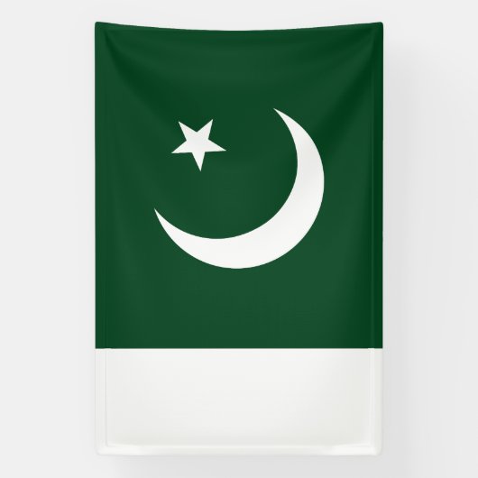 Pakistaanse vlag spandoek (Verticaal)