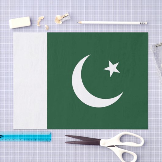 Pakistaanse vlag tissuepapier (Craft)