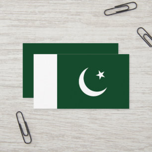 Pakistaanse vlag visitekaartje