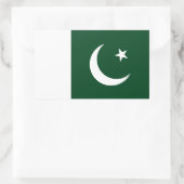 Pakistaanse vlag, vlag van Pakistan Rechthoekige Sticker (Tas)