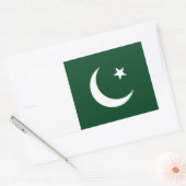 Pakistaanse vlag, vlag van Pakistan Rechthoekige Sticker (Envelop)
