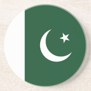 Pakistaanse vlag zandsteen onderzetter